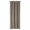 BAUHAUS Elbersdrucke Verdunkelungsvorhang Odeon 140 X 255 Cm, 100 % Polyester, Taupe