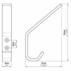 BAUHAUS Siro Garderobenhaken L X B X H: 19 X 120 X 75 Mm, Anzahl Haken: 1 Stk. 10 BAUHAUS Siro Garderobenhaken L X B X H: 19 X 120 X 75 Mm, Anzahl Haken: 1 Stk. -BAUHAUS 12 2035