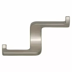 BAUHAUS Siro Garderobenhaken 2377/ZN21 L X B X H: 108 X 63 X 37 Mm, Anzahl Haken: 2 Stk. -BAUHAUS 12 2045