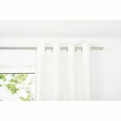 BAUHAUS Ösenschal Stream B X H: 135 X 300 Cm, 100 % Polyester, Weiß