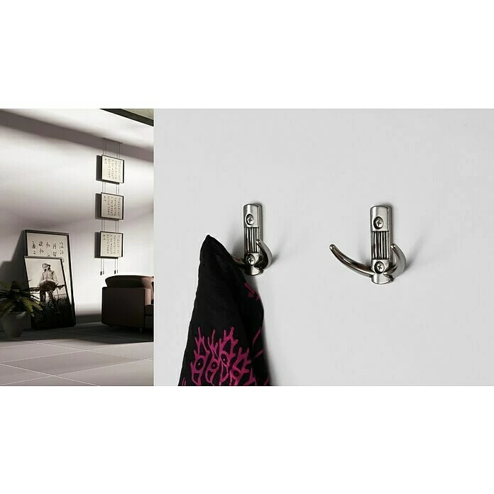 BAUHAUS Siro Garderobenhaken 2214/ZN29 L X B X H: 60 X 148 X 66 Mm, Anzahl Haken: 1 Stk. 6 BAUHAUS Siro Garderobenhaken 2214/ZN29 L X B X H: 60 X 148 X 66 Mm, Anzahl Haken: 1 Stk. – Bild 6