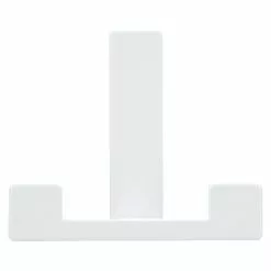 BAUHAUS Siro Garderobenhaken L X B X H: 70 X 61 X 40 Mm, Anzahl Haken: 2 Stk., Weiß -BAUHAUS 12 2084