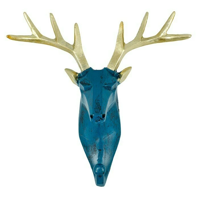 BAUHAUS Garderobenhaken Rentier L X B X H: 16 X 6,2 X 17 Cm, Blau 2 BAUHAUS Garderobenhaken Rentier L X B X H: 16 X 6,2 X 17 Cm, Blau – Bild 2
