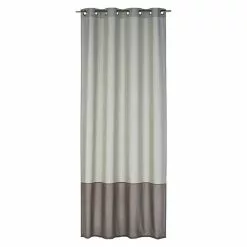 BAUHAUS Elbersdrucke Ösenschal Dualino 140 X 255 Cm, 100 % Polyester, Taupe/Braun
