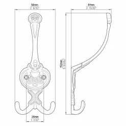 BAUHAUS Siro Garderobenhaken 504/ZN10 L X B X H: 57 X 151 X 59 Mm, Anzahl Haken: 3 Stk. 9 BAUHAUS Siro Garderobenhaken 504/ZN10 L X B X H: 57 X 151 X 59 Mm, Anzahl Haken: 3 Stk. -BAUHAUS 12 2113