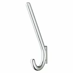 BAUHAUS Garderobenhaken Ausstattung: 1 Haken, Lochabstand: 32 Mm, Verchromt Matt, Rund