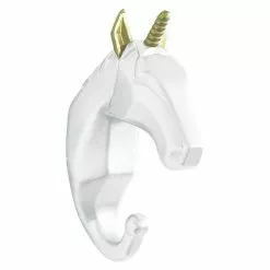 BAUHAUS Garderobenhaken Einhorn L X B X H: 4 X 7 X 12 Cm, Weiß