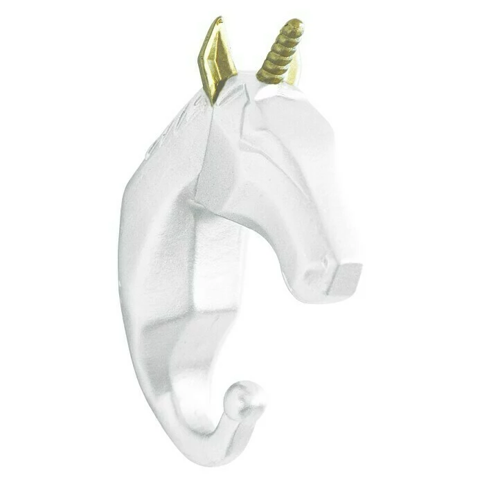 BAUHAUS Garderobenhaken Einhorn L X B X H: 4 X 7 X 12 Cm, Weiß 1 BAUHAUS Garderobenhaken Einhorn L X B X H: 4 X 7 X 12 Cm, Weiß