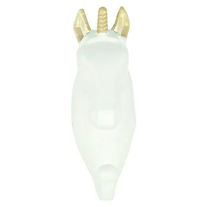 BAUHAUS Garderobenhaken Einhorn L X B X H: 4 X 7 X 12 Cm, Weiß 2 BAUHAUS Garderobenhaken Einhorn L X B X H: 4 X 7 X 12 Cm, Weiß – Bild 2