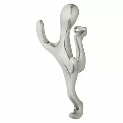 BAUHAUS Garderobenhaken Ausstattung: 3 Haken, Lochabstand: 128 Mm, Vernickelt Matt