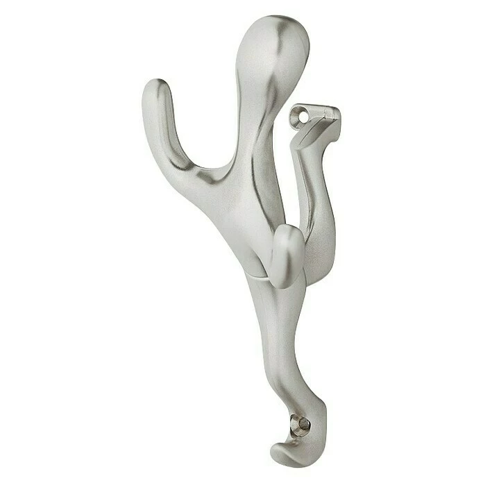 BAUHAUS Garderobenhaken Ausstattung: 3 Haken, Lochabstand: 128 Mm, Vernickelt Matt 1 BAUHAUS Garderobenhaken Ausstattung: 3 Haken, Lochabstand: 128 Mm, Vernickelt Matt