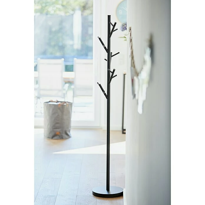 BAUHAUS Garderobenständer Loft Ø X H: 30 X 170 Cm, Anzahl Haken: 15, Schwarz 2 BAUHAUS Garderobenständer Loft Ø X H: 30 X 170 Cm, Anzahl Haken: 15, Schwarz – Bild 2