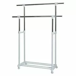 BAUHAUS Kleiderwagen XXL L X B: 44 X 134 Cm, Höhenverstellung: 95 Cm - 169 Cm