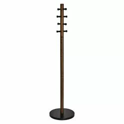 BAUHAUS Umbra Garderobenständer Pillar Ø X H: 40 X 168 Cm, Anzahl Haken: 8 Stk., Walnuss