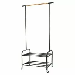 BAUHAUS Store It Kleiderwagen Loft L X B X H: 52,5 X 91,5 X 173 Cm, Rollen, Metall