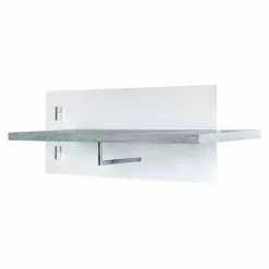 BAUHAUS Phönix Bruno Garderobenleiste L X B X H: 20 X 75 X 30 Cm, Grau/Weiß