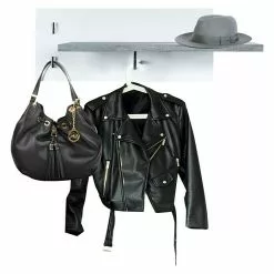 BAUHAUS Phönix Bruno Garderobenleiste L X B X H: 20 X 75 X 30 Cm, Grau/Weiß -BAUHAUS 12 2210