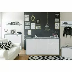 BAUHAUS Phönix Bruno Garderobenleiste L X B X H: 20 X 75 X 30 Cm, Grau/Weiß -BAUHAUS 12 2211