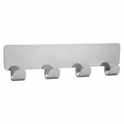 BAUHAUS Siro Hakenleiste 2178-156ZN1KV1S 156 X 16 Mm, Anzahl Haken: 4 Stk., Verchromt Poliert -BAUHAUS 12 2215