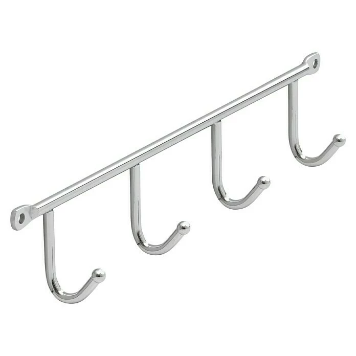 BAUHAUS Siro Garderobenleiste 2081-272ZN1 L X B X H: 272 X 53 X 32 Mm, Anzahl Haken: 4 Stk. 3 BAUHAUS Siro Garderobenleiste 2081-272ZN1 L X B X H: 272 X 53 X 32 Mm, Anzahl Haken: 4 Stk. – Bild 3