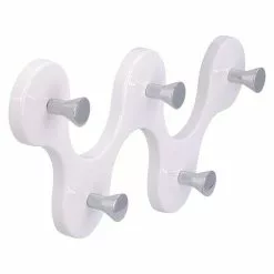 BAUHAUS Siro Hakenleiste 01047 Reinweiß L X H: 248 X 103 Mm, Anzahl Haken: 5 Stk. -BAUHAUS 12 2227