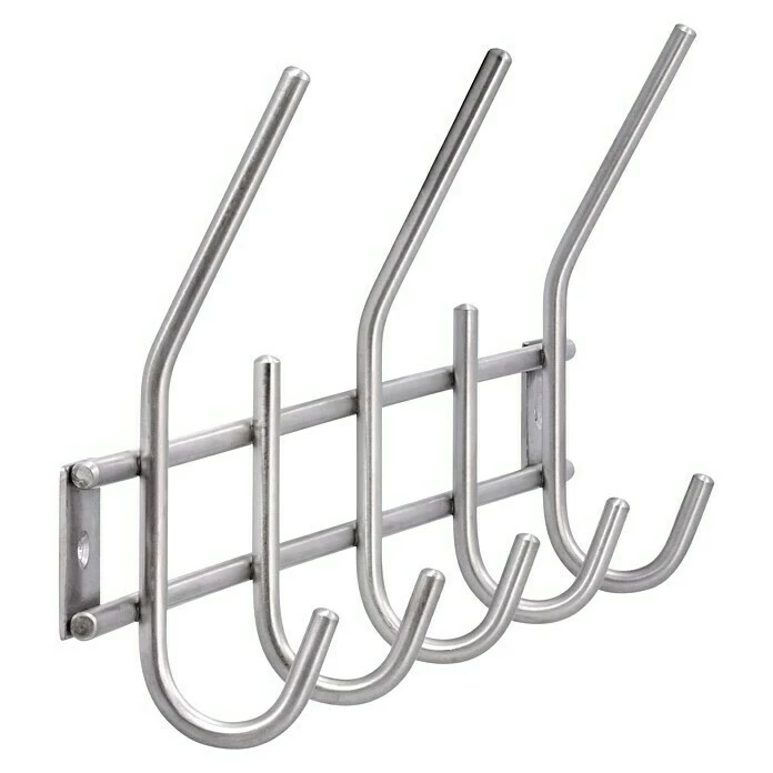 BAUHAUS Siro Garderobenleiste L X B X H: 380 X 150 X 50 Mm, Anzahl Haken: 5 Stk. 3 BAUHAUS Siro Garderobenleiste L X B X H: 380 X 150 X 50 Mm, Anzahl Haken: 5 Stk. – Bild 3