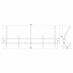 BAUHAUS Siro Garderobenleiste L X B X H: 380 X 150 X 50 Mm, Anzahl Haken: 5 Stk. 9 BAUHAUS Siro Garderobenleiste L X B X H: 380 X 150 X 50 Mm, Anzahl Haken: 5 Stk. -BAUHAUS 12 2268