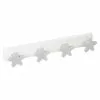 BAUHAUS Nesu Garderobenleiste L X B X H: 40,3 X 1,6 X 10,3 Cm, Anzahl Haken: 4 Stk., Weiß
