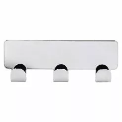 BAUHAUS Siro Hakenleiste 2178-156ZN4KV1S 114 X 16 Mm, Anzahl Haken: 3 Stk., Verchromt Poliert