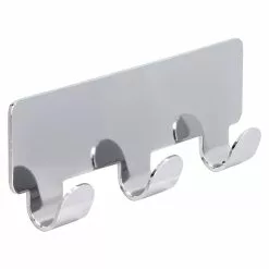 BAUHAUS Siro Hakenleiste 2178-156ZN4KV1S 114 X 16 Mm, Anzahl Haken: 3 Stk., Verchromt Poliert -BAUHAUS 12 2278