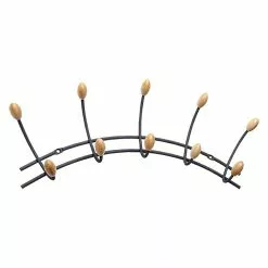 BAUHAUS Portaferm Garderobenleiste Rainbow Ausstattung: 5 Haken, Schwarz