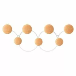 BAUHAUS Umbra Garderobenleiste Dotsy L X B X H: 10,5 X 43,2 X 17,2 Cm, Anzahl Haken: 7 Stk., Weiß