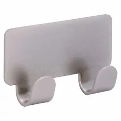 BAUHAUS Siro Garderobenleiste 2178-722N4KV1S L X B X H: 72 X 41 X 16 Mm, Anzahl Haken: 2 Stk.