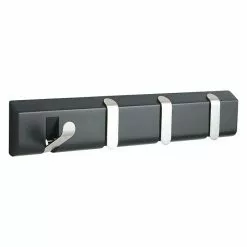 BAUHAUS Umbra Garderobenleiste Taper L X B X H: 44,4 X 17,1 X 6,9 Cm, Material: Metall/Holz, Schwarz