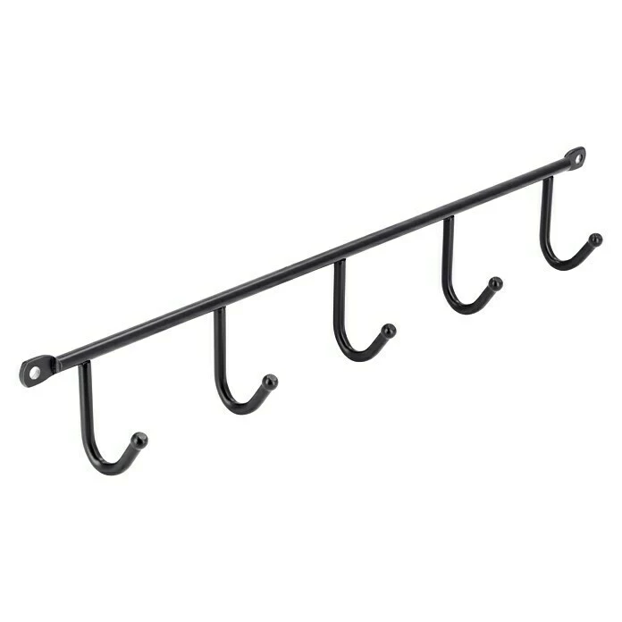 BAUHAUS Siro Garderobenleiste 2081-350 L X B X H: 350 X 53 X 32 Mm, Anzahl Haken: 5 Stk. 3 BAUHAUS Siro Garderobenleiste 2081-350 L X B X H: 350 X 53 X 32 Mm, Anzahl Haken: 5 Stk. – Bild 3