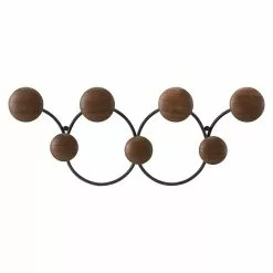 BAUHAUS Umbra Garderobenleiste Dotsy L X B X H: 10,5 X 43,2 X 17,2 Cm, Anzahl Haken: 7 Stk., Schwarz