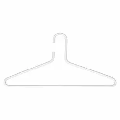 BAUHAUS Spinder Design Kleiderbügel Senza 6 Weiß, Stahl