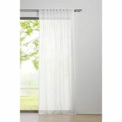 BAUHAUS Schlaufenschal Transparent B X H: 135 X 245 Cm, 100 % Polyester, Weiß
