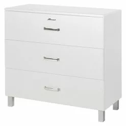 BAUHAUS Phönix Miami Kommode L X B X H: 43 X 97,6 X 88,8 Cm, Weiß, Anzahl Schubladen: 3 Stk.