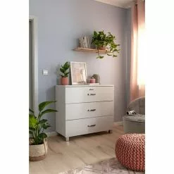 BAUHAUS Phönix Miami Kommode L X B X H: 43 X 97,6 X 88,8 Cm, Weiß, Anzahl Schubladen: 3 Stk. -BAUHAUS 12 2415