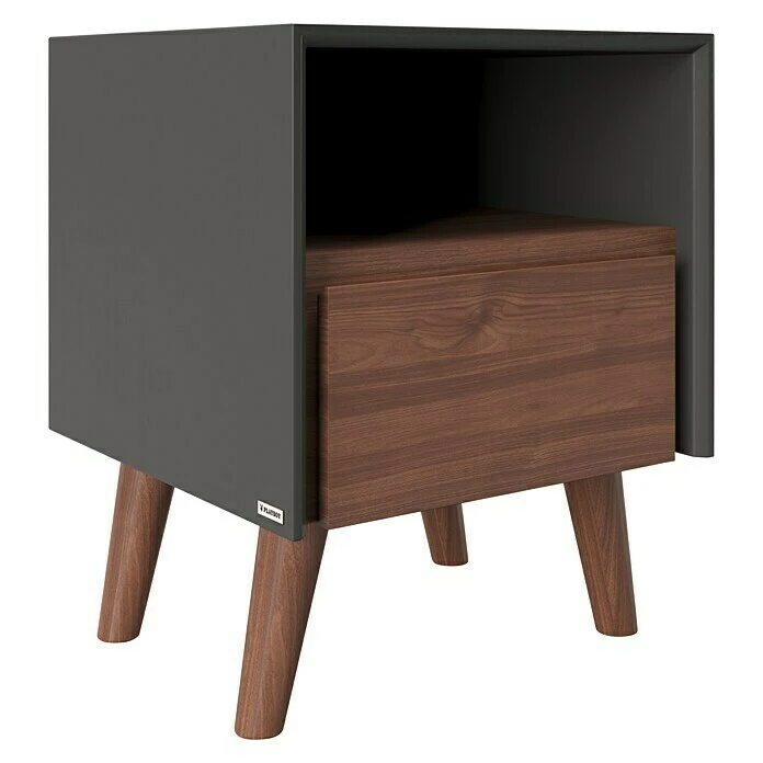 BAUHAUS Phönix Playboy Nachttisch Victoria L X B X H: 45 X 45 X 56,8 Cm, Nussbaum 1 BAUHAUS Phönix Playboy Nachttisch Victoria L X B X H: 45 X 45 X 56,8 Cm, Nussbaum