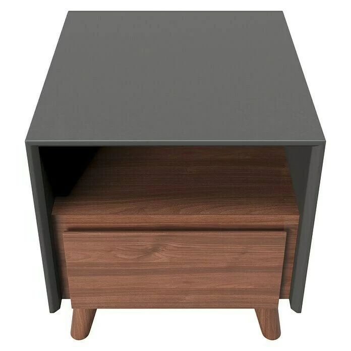 BAUHAUS Phönix Playboy Nachttisch Victoria L X B X H: 45 X 45 X 56,8 Cm, Nussbaum 3 BAUHAUS Phönix Playboy Nachttisch Victoria L X B X H: 45 X 45 X 56,8 Cm, Nussbaum – Bild 3