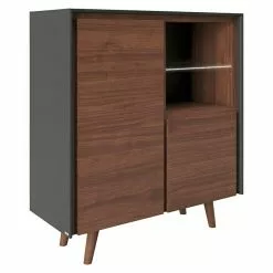 BAUHAUS Phönix Playboy Kommode Victoria L X B X H: 42 X 110 X 116,8 Cm, Nussbaum, Anzahl Türen: 2 Stk.