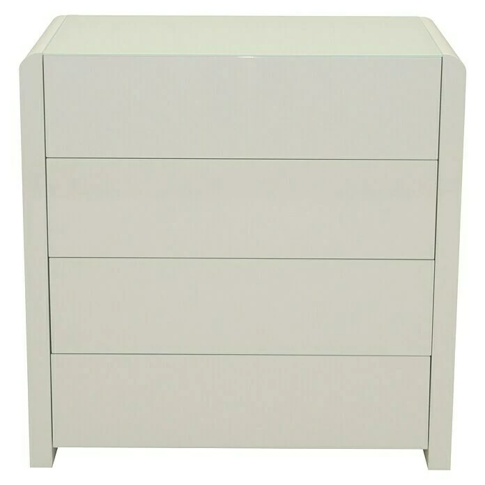 BAUHAUS Phönix Atlanta Kommode L X B X H: 45 X 78,5 X 78,8 Cm, Weiß, Ohne Tür, Anzahl Schubladen: 4 Stk. 2 BAUHAUS Phönix Atlanta Kommode L X B X H: 45 X 78,5 X 78,8 Cm, Weiß, Ohne Tür, Anzahl Schubladen: 4 Stk. – Bild 2