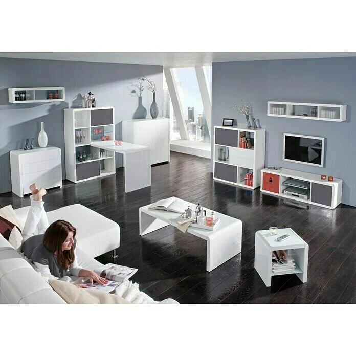 BAUHAUS Phönix Atlanta Kommode L X B X H: 45 X 78,5 X 78,8 Cm, Weiß, Ohne Tür, Anzahl Schubladen: 4 Stk. 4 BAUHAUS Phönix Atlanta Kommode L X B X H: 45 X 78,5 X 78,8 Cm, Weiß, Ohne Tür, Anzahl Schubladen: 4 Stk. – Bild 4