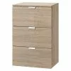 BAUHAUS Express Möbel Nachttisch Carina L X B X H: 42 X 40 X 61 Cm, Sonoma Eiche, Anzahl Schubladen: 3 Stk.