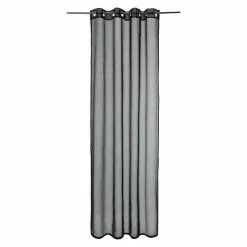 BAUHAUS Expo Ambiente Ösenschal Mia 135 X 245 Cm, 100 % Polyester, Schwarz