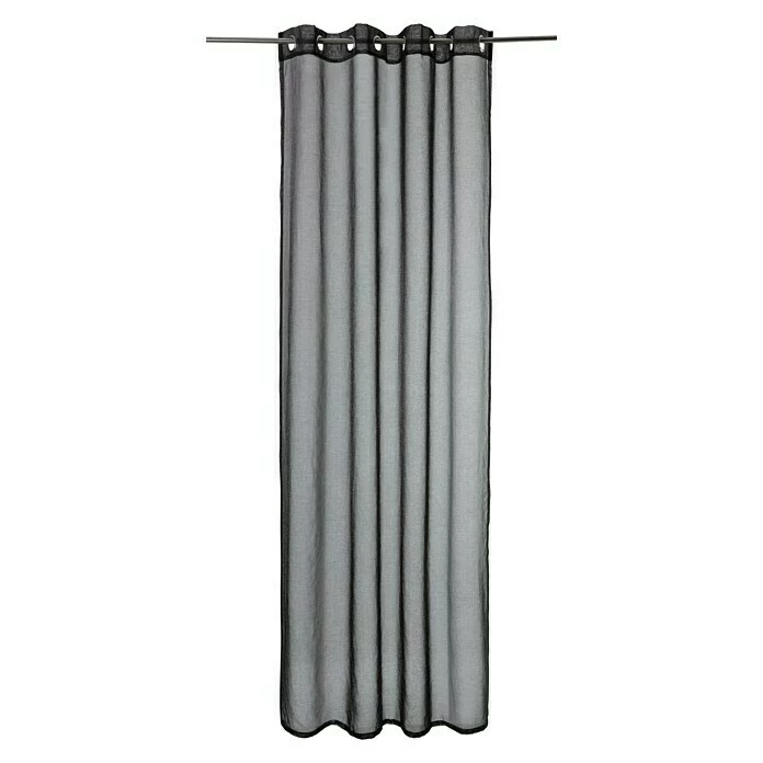 BAUHAUS Expo Ambiente Ösenschal Mia 135 X 245 Cm, 100 % Polyester, Schwarz 1 BAUHAUS Expo Ambiente Ösenschal Mia 135 X 245 Cm, 100 % Polyester, Schwarz