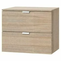 BAUHAUS Express Möbel Nachttisch Carina L X B X H: 42 X 50 X 42 Cm, Sonoma Eiche, Anzahl Schubladen: 2 Stk.