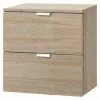 BAUHAUS Express Möbel Nachttisch Carina L X B X H: 42 X 40 X 42 Cm, Sonoma Eiche, Anzahl Schubladen: 2 Stk.